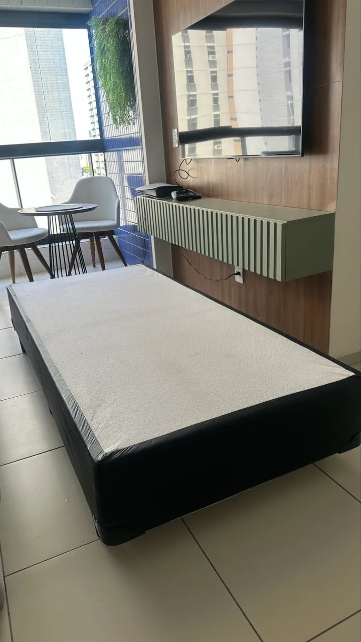 Cama Box solteiro Tok Stok preta - Foto 3