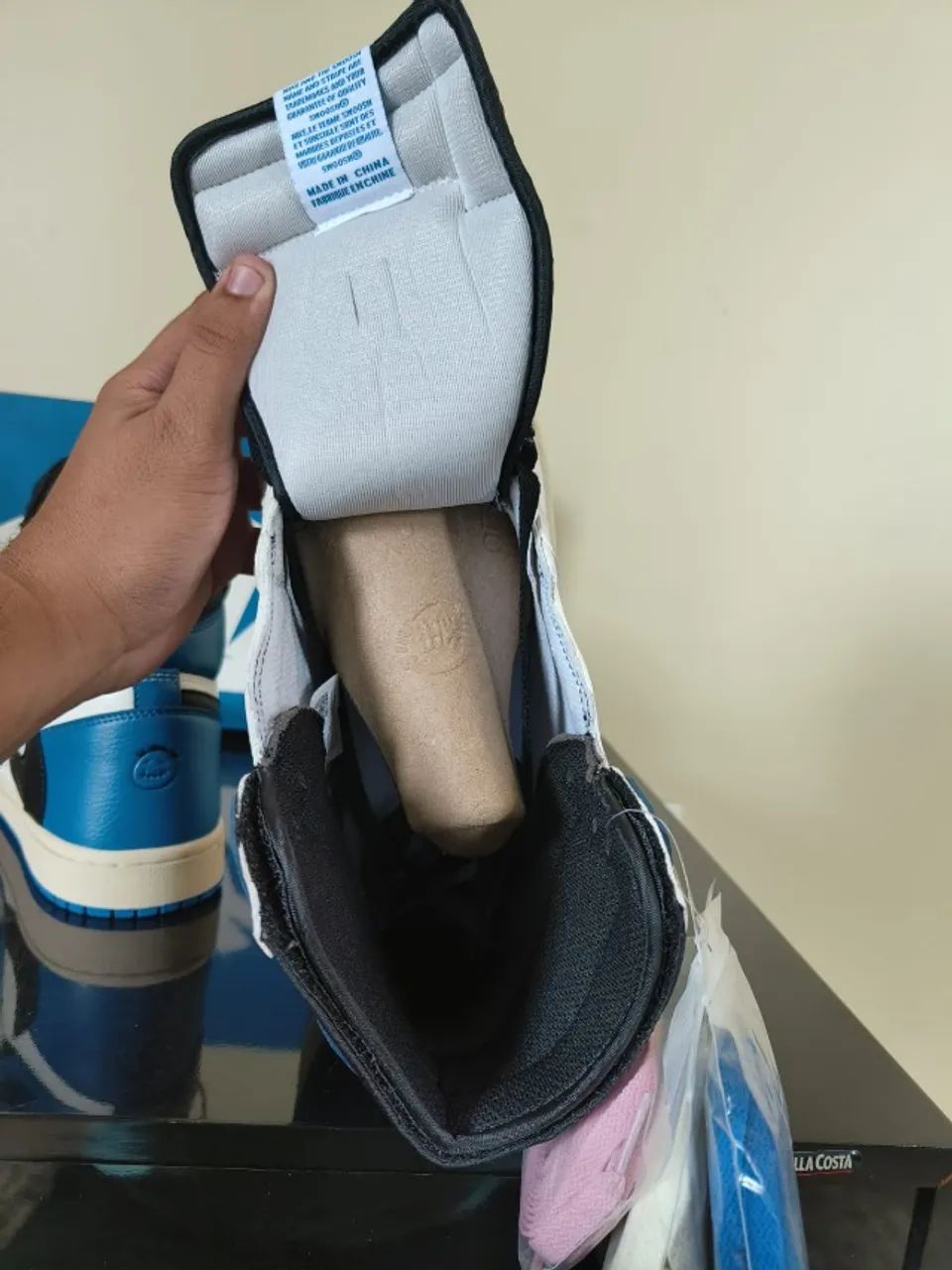 Air Jordan 1 High x Travis Scott Fragment Tamanho 42BR - Foto 3