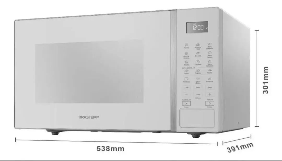 Micro-ondas Brastemp Branco 32 Litros - Foto 3