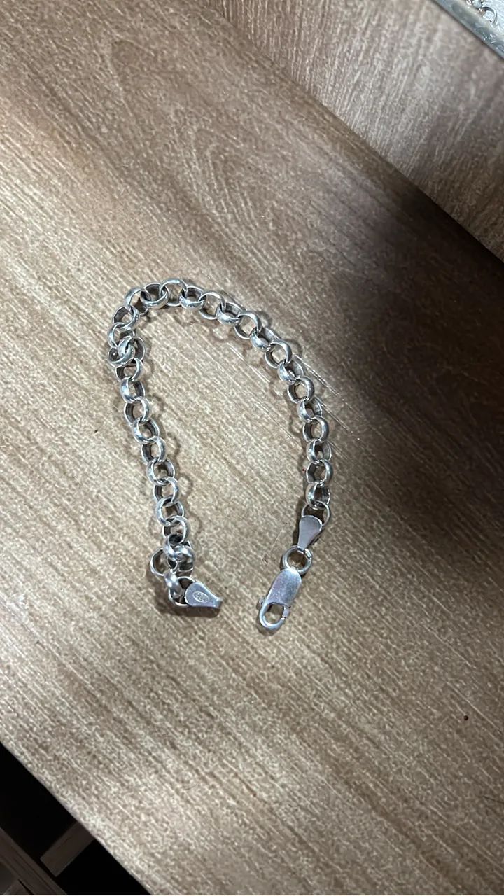 Pulseira portuguesa de prata  - Foto 2