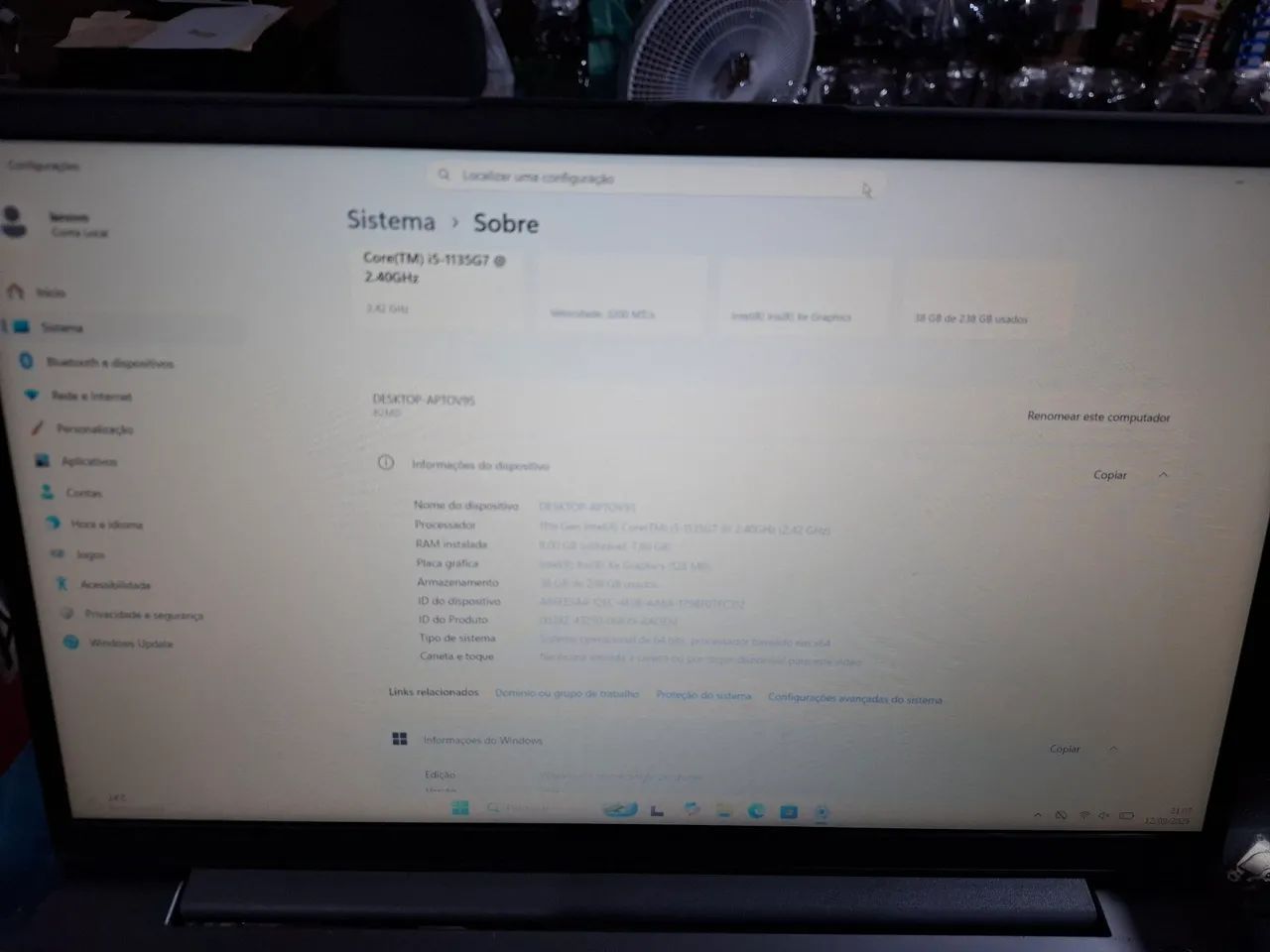 Notebook lenovo i5-11 geração  - Foto 2