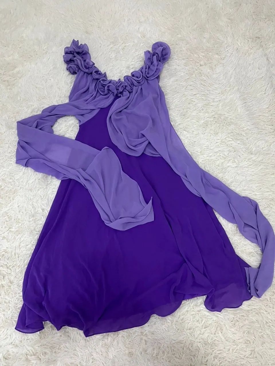 Vestido Lilás e roxo - caimento impecável - marca Adoro  - Foto 2