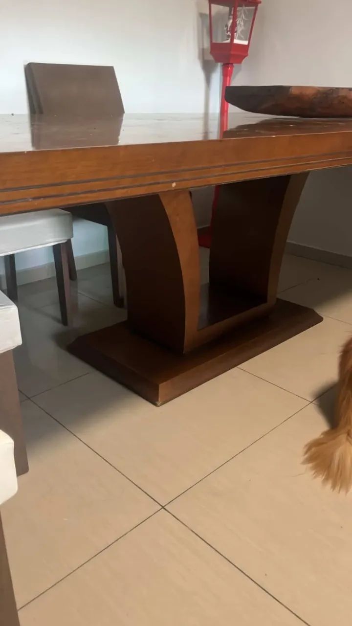 MESA DE JANTAR MADEIRA 2,20M