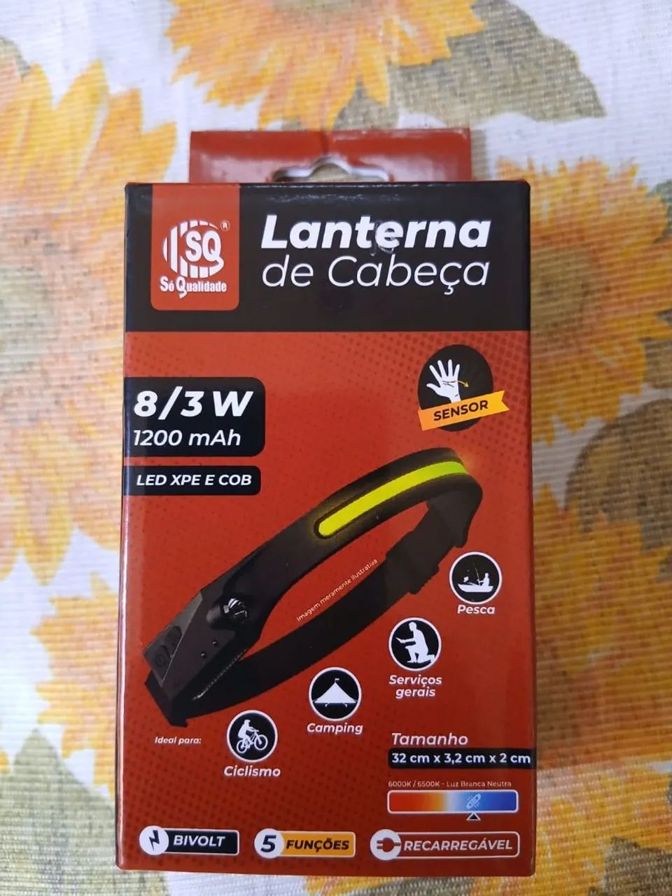 LANTERNA DE CABEÇA RECARREGÁVEL  - Foto 4