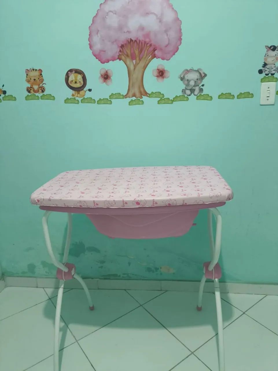 Banheira com trocador menina - Foto 2