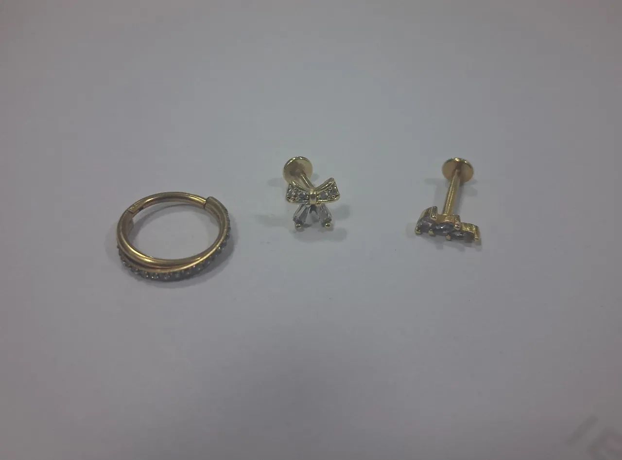 Piercing em aço inoxidável 