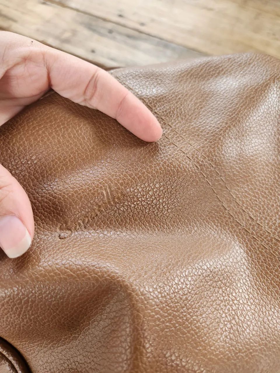 Bolsa de couro marrom  - Foto 5