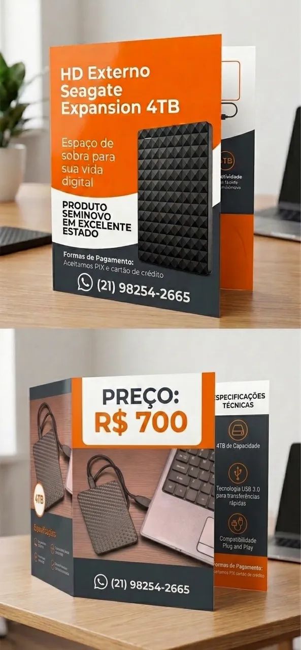 HD Externo Segate 4TB