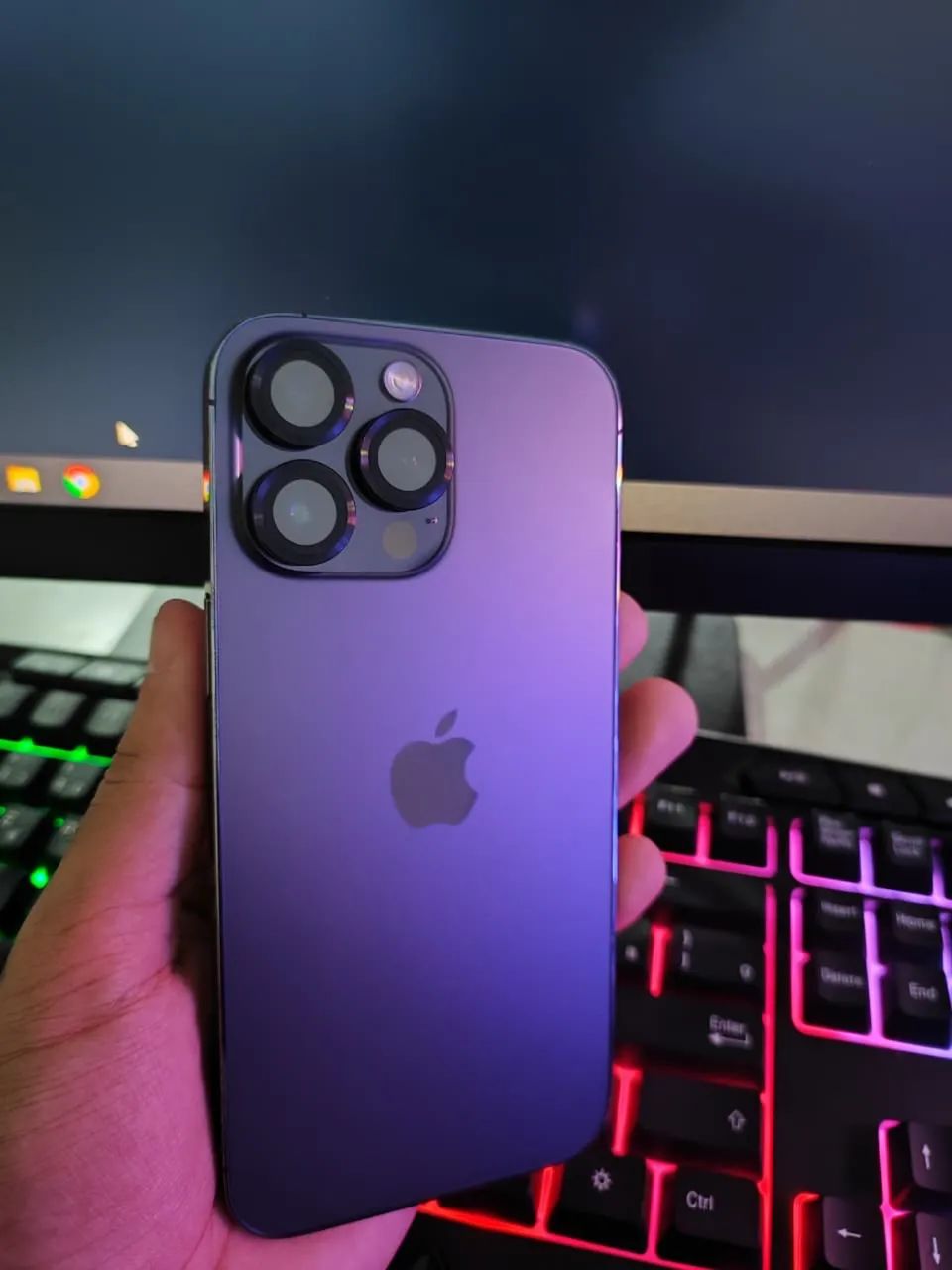 iPhone 14 Pro Max Roxo - 128GB | Excelente estado - Foto 2