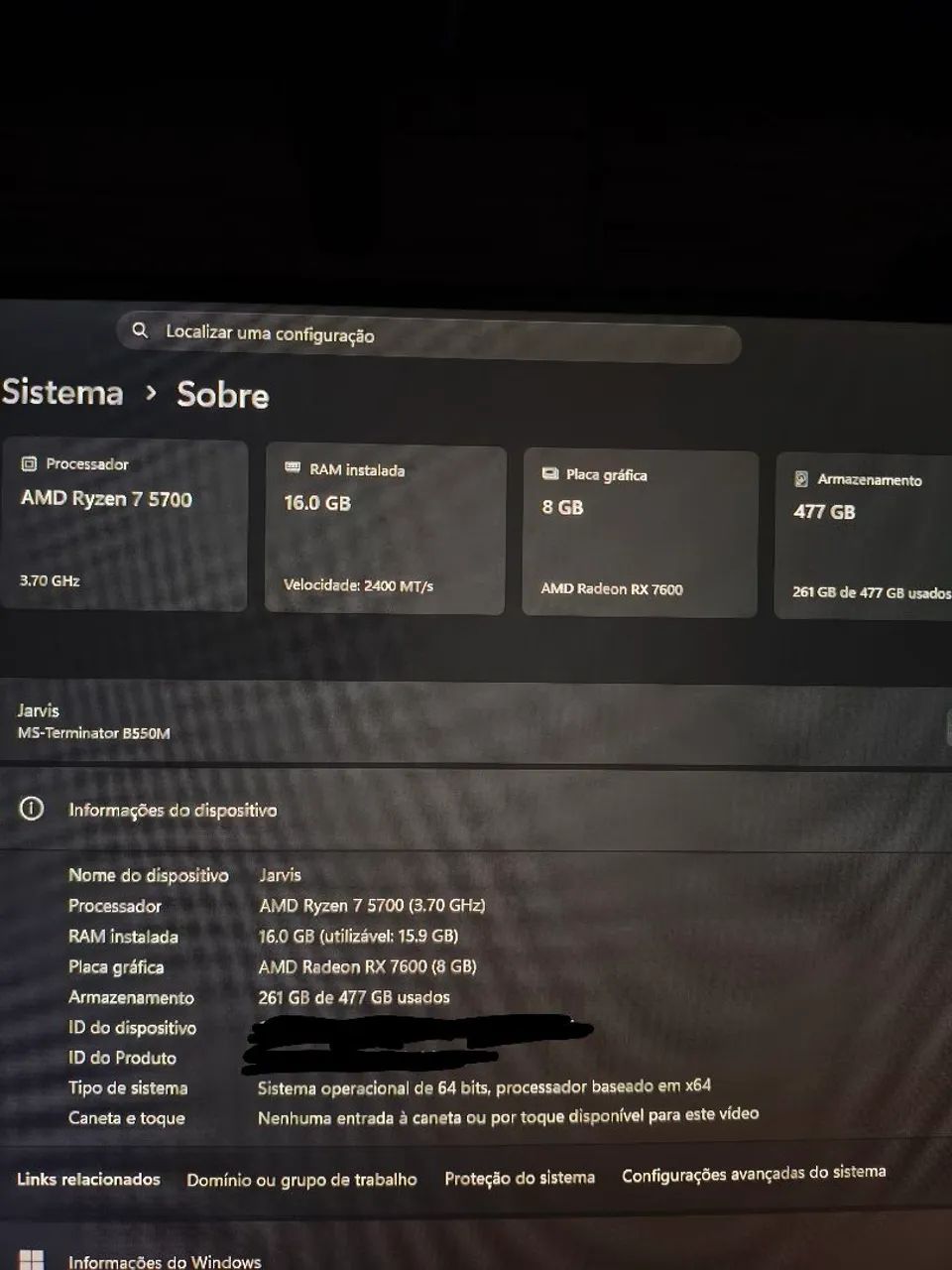 PC GAMER RYZEN 7 5700 + RX 7600 - Foto 3
