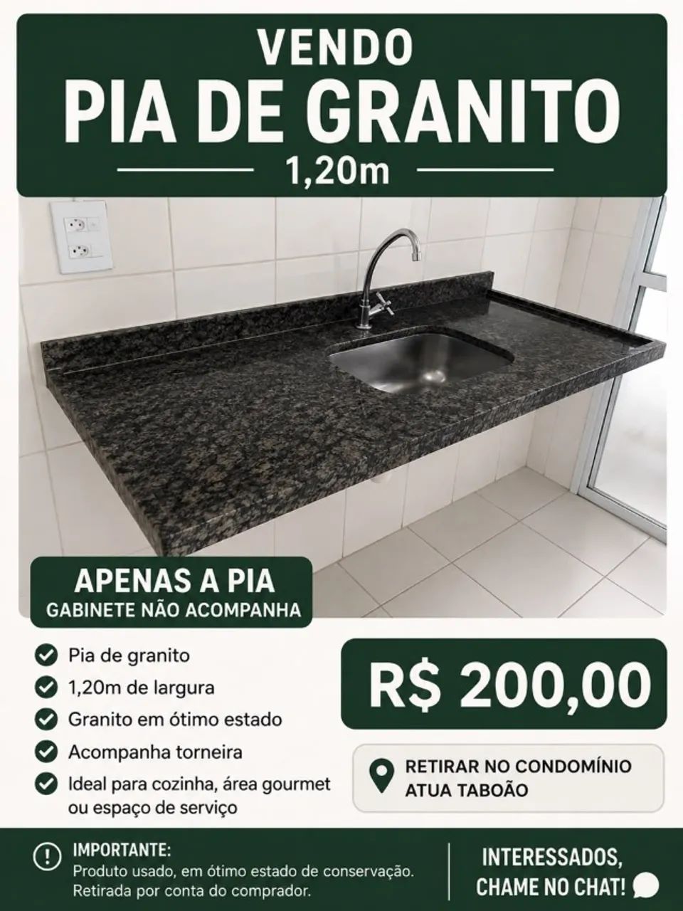 Pia de 1,20 M