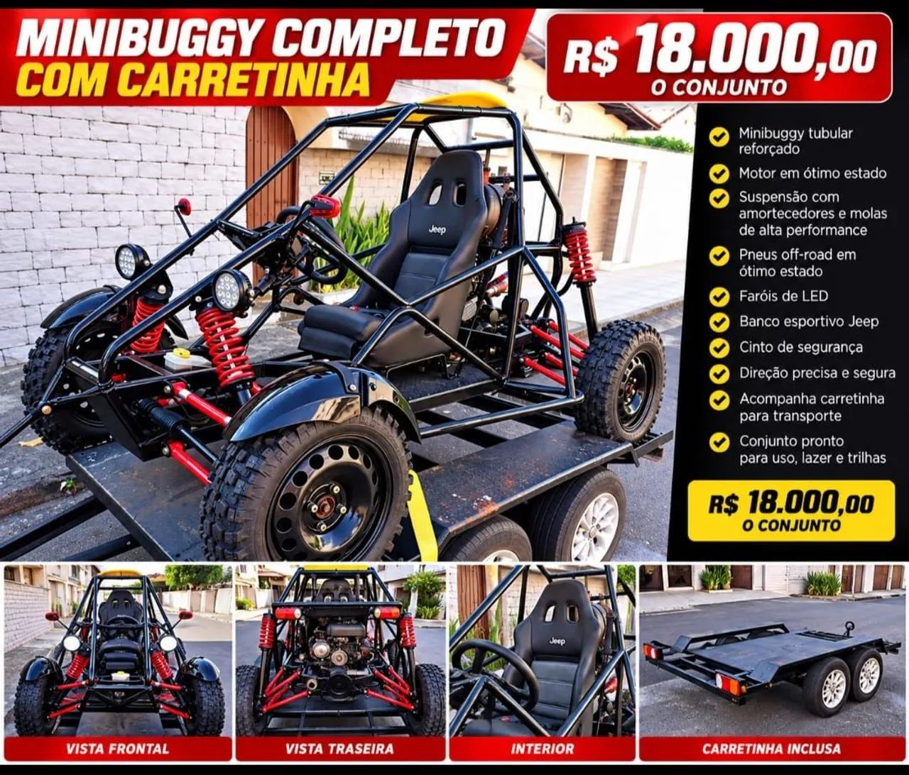 Mini Buggy Gaiola