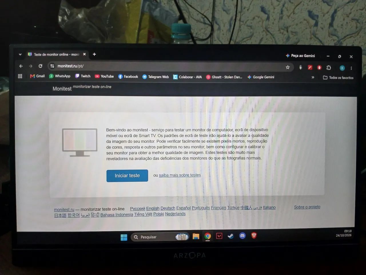 Monitor portátil arzopa 16 polegadas 144 Hz full HD  - Foto 3