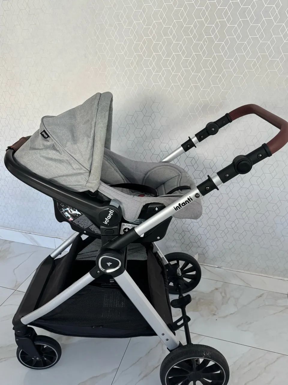 Carrinho de bebê moisés kit - Foto 5