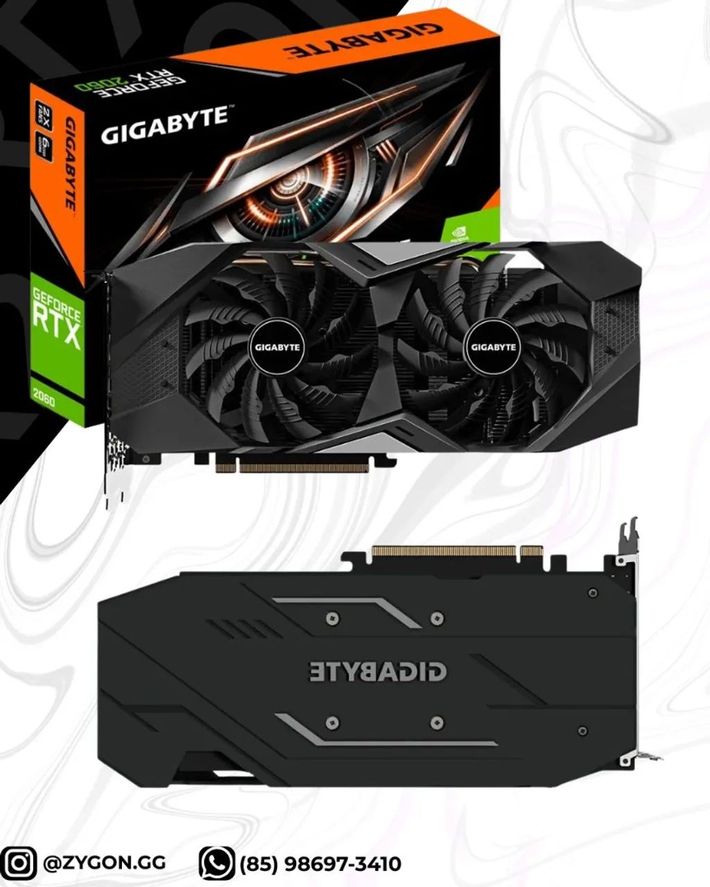 [NOVO] Placa de Vídeo RTX 2060 Super 8GB Gigabyte GDDR6 256bit - Garantia 90 Dias - Foto 2