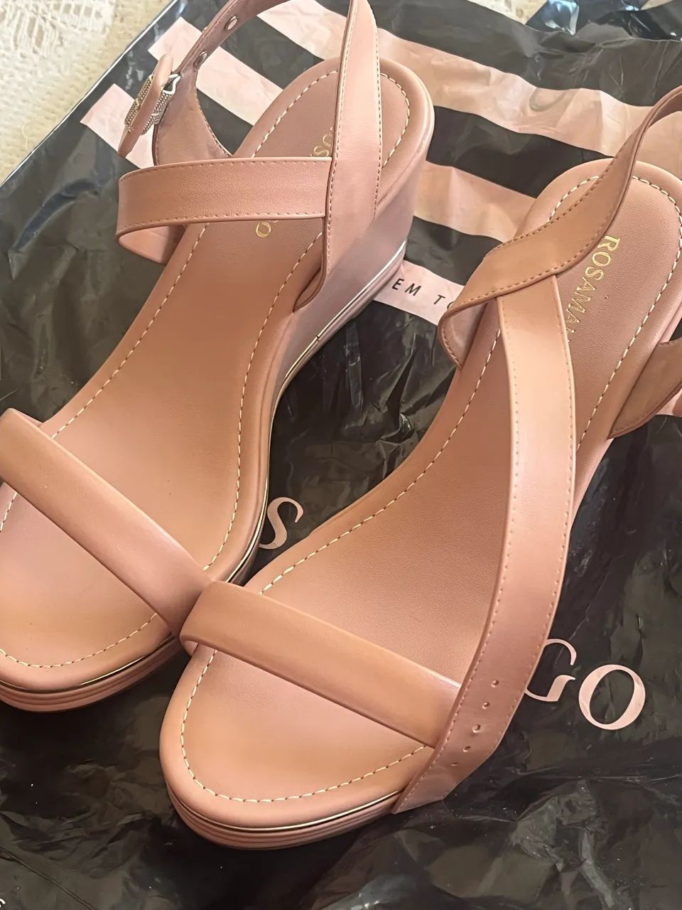 Sandália rosa mango nunca usada  - Foto 2