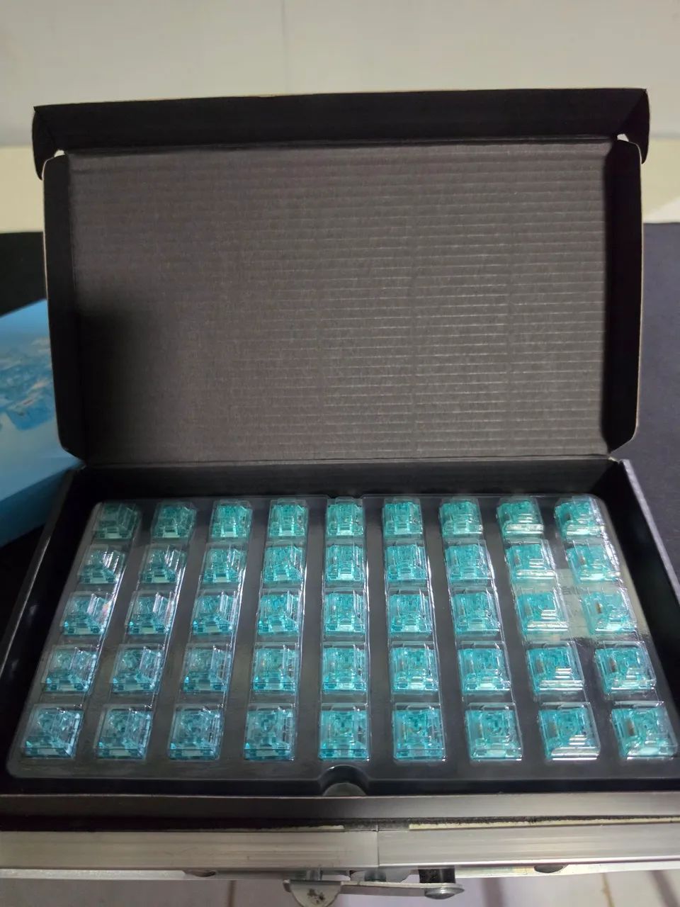 Switch para teclado AKKO modelo crystal azul switches - Foto 4