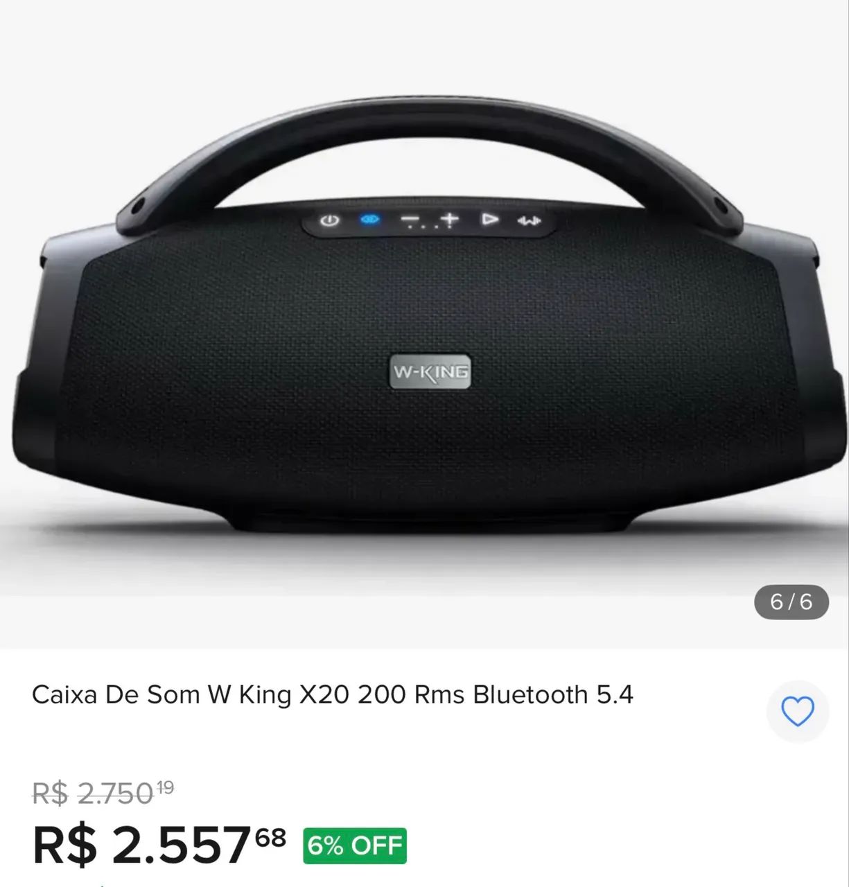 Caixa Bluetooth W King X-20 - Foto 2
