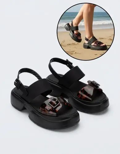 Sandália Melissa Push Plataforma Leve e Confortável  33/34