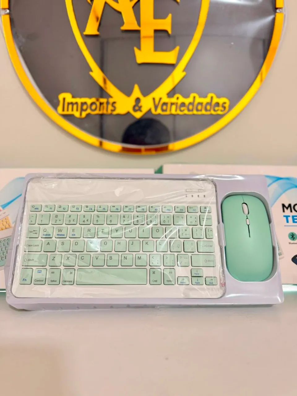 Mini teclado e mouse sem fio  - Foto 2