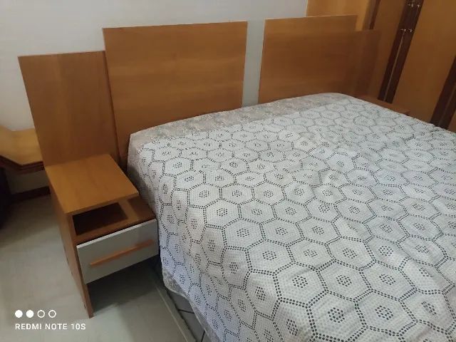 Cabeceira de cama ajustável com duas gavetas  - Foto 4