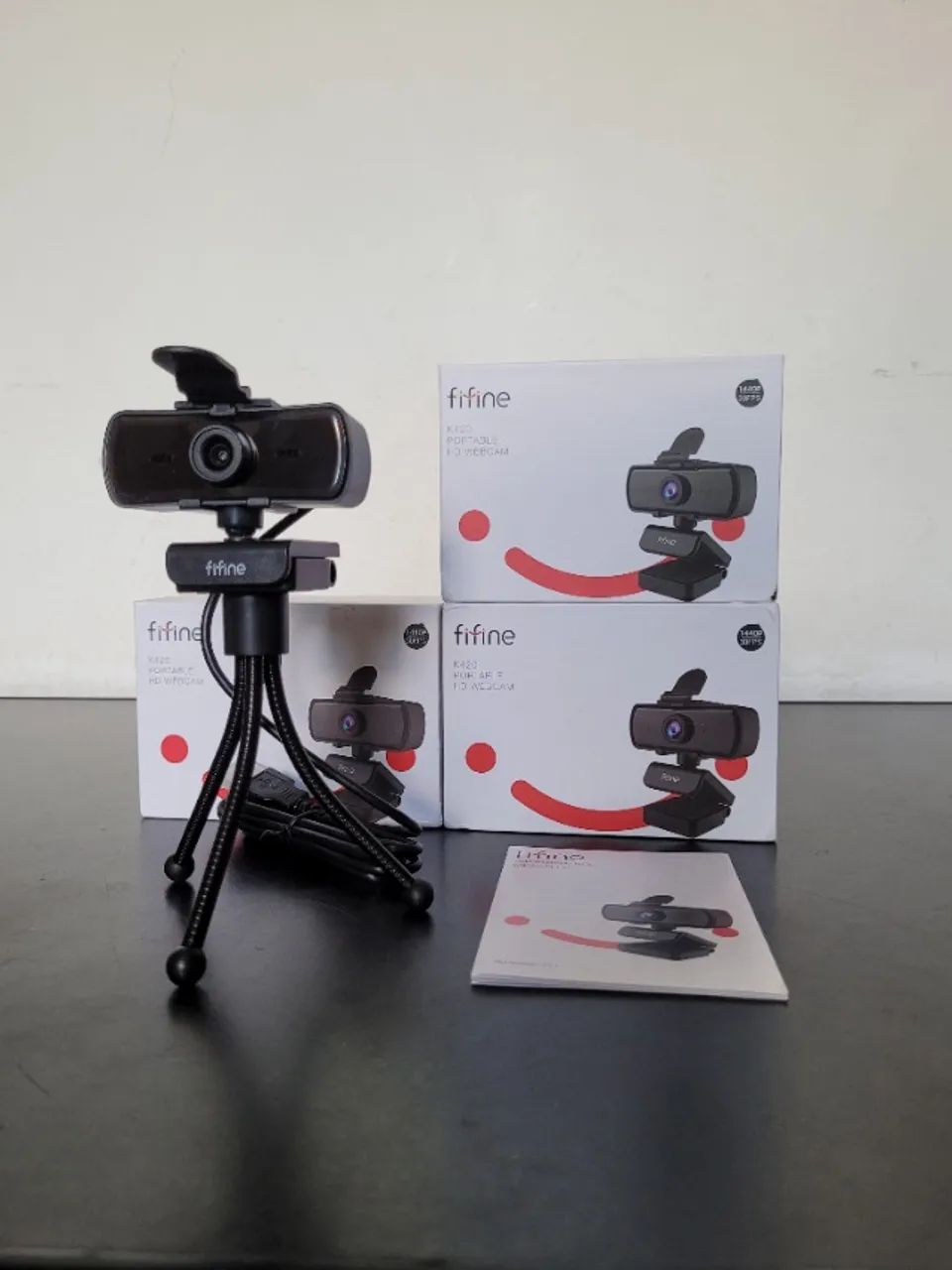 Webcam 2k 30 fps, Full hd 60 fps, novo com tripé - Foto 4