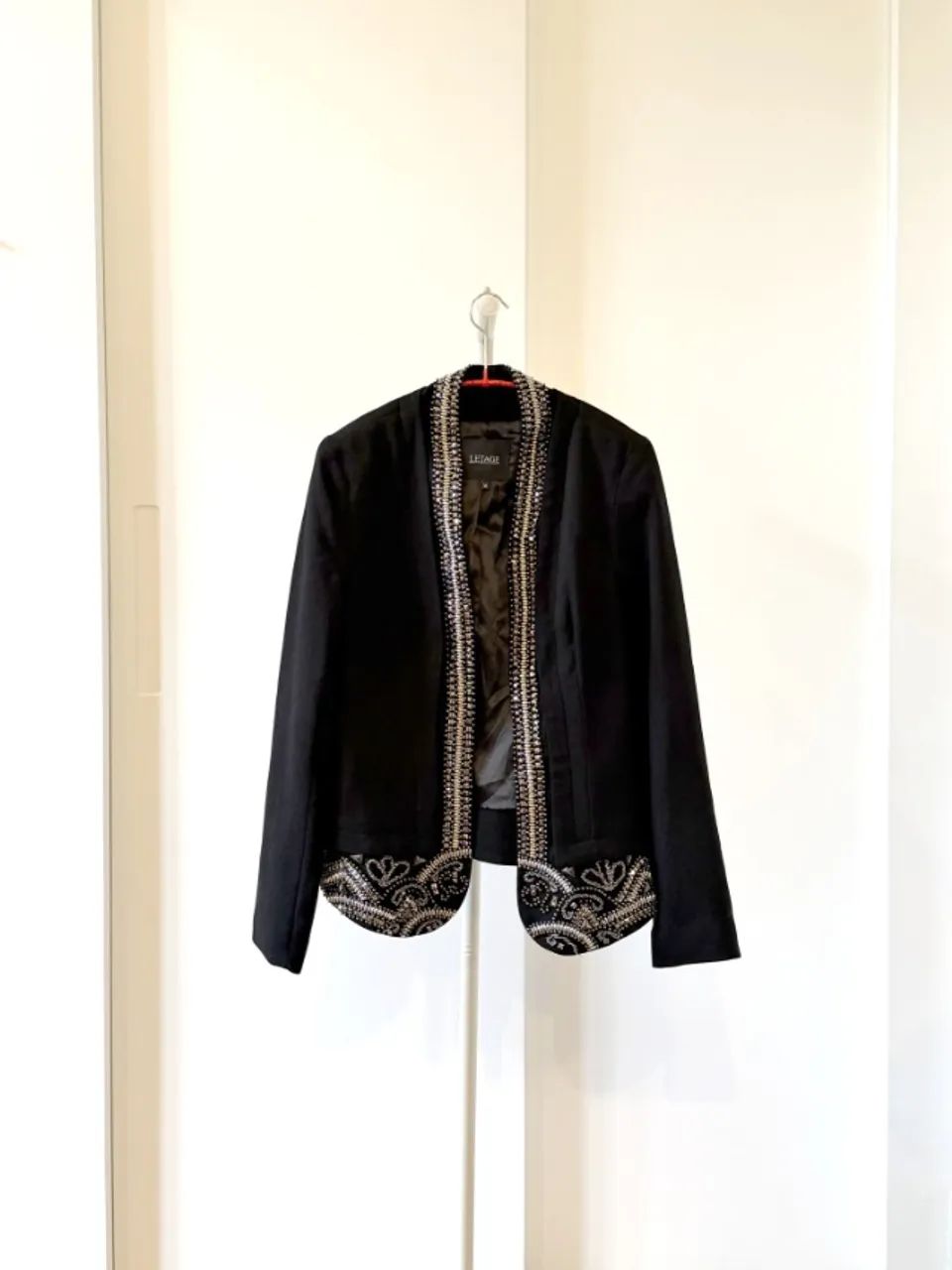 Blazer preto bordado L?Étage 38