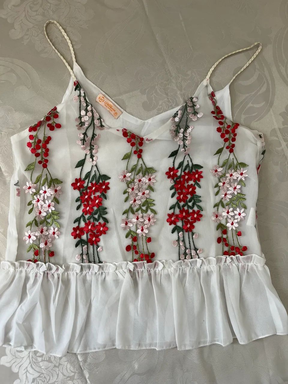 Blusa florida - NOVA - tamanho P