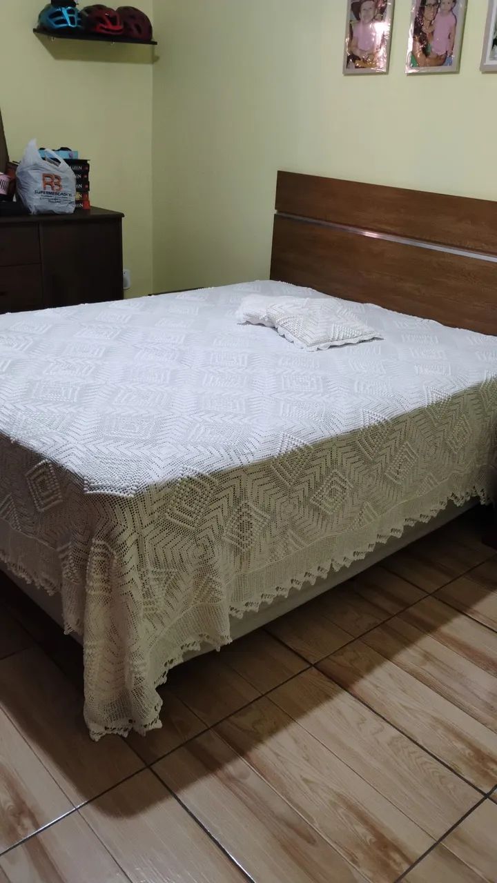 Colcha de crochê 