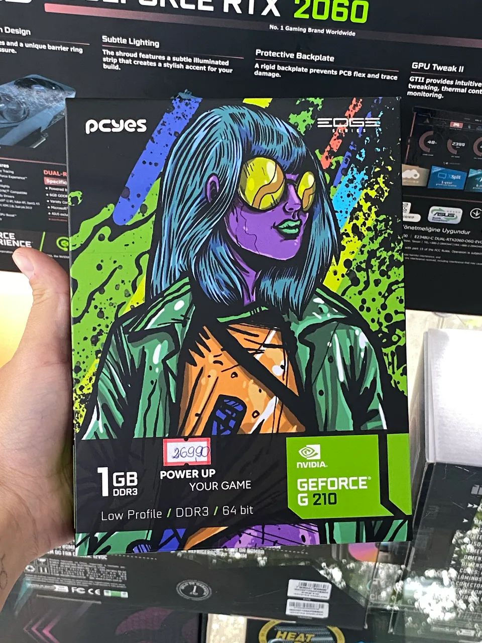 Placa De Vídeo GeForce G210 1GB PCYES