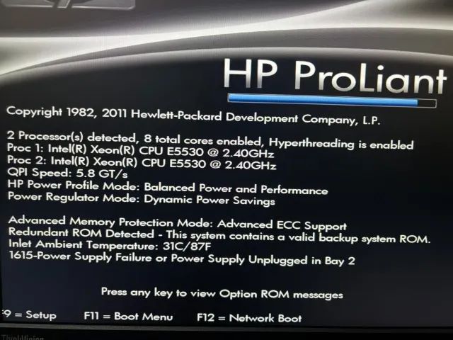 Servidor HP ProLiant DL380 G6 - 2 Xeon E5530 - 24 GB RAM - Windows Server 2019 - Foto 2