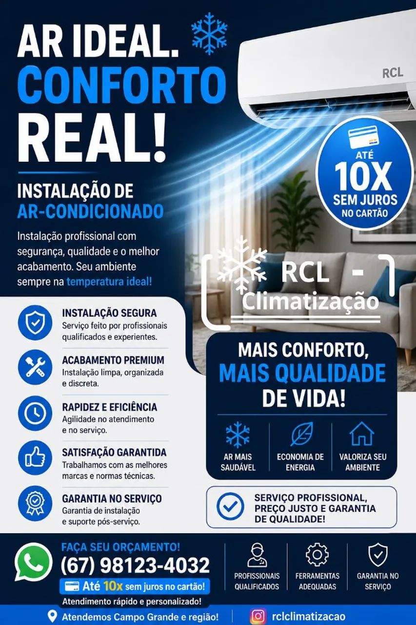 Higienização e manutenção de ar-condicionado ?