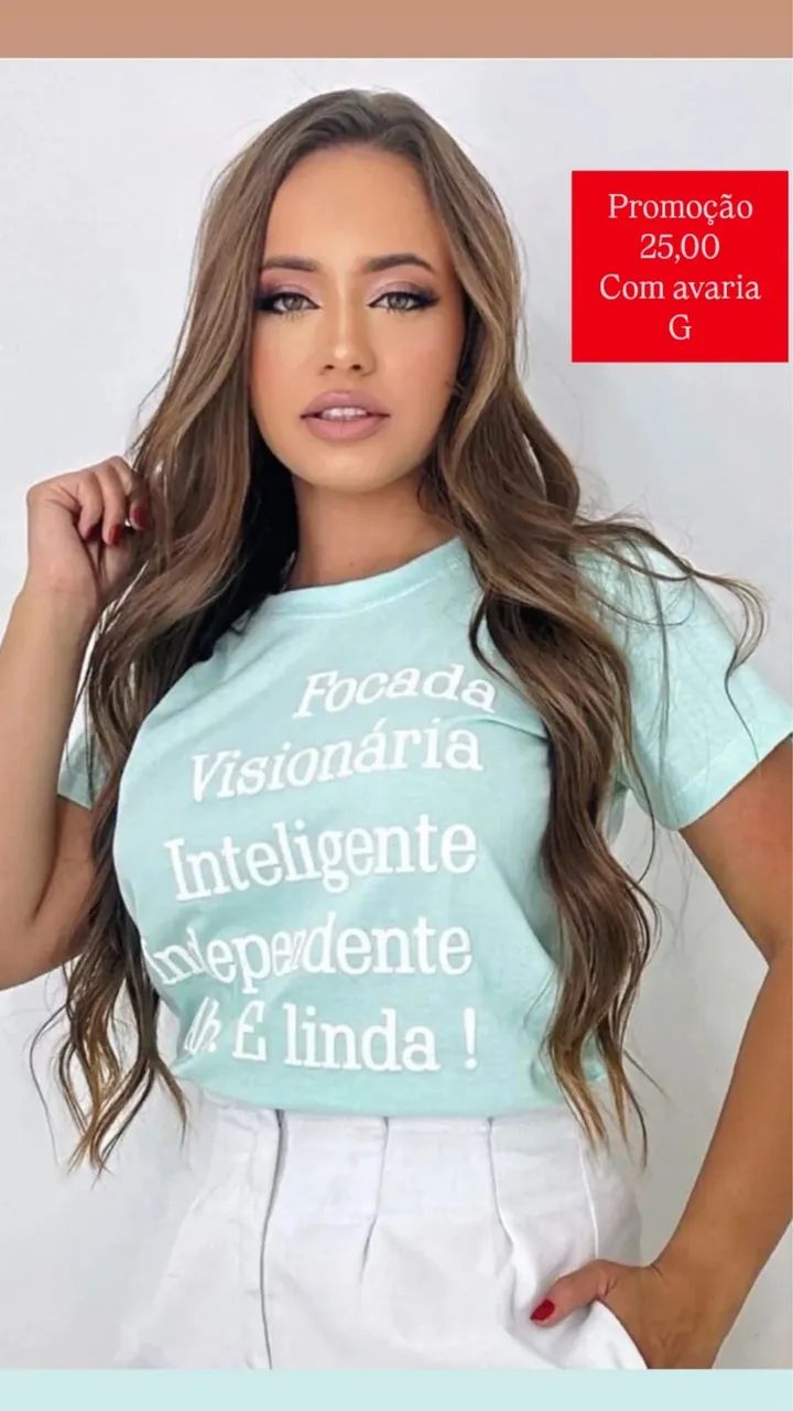 Blusas de algodão P, M e G - Foto 4