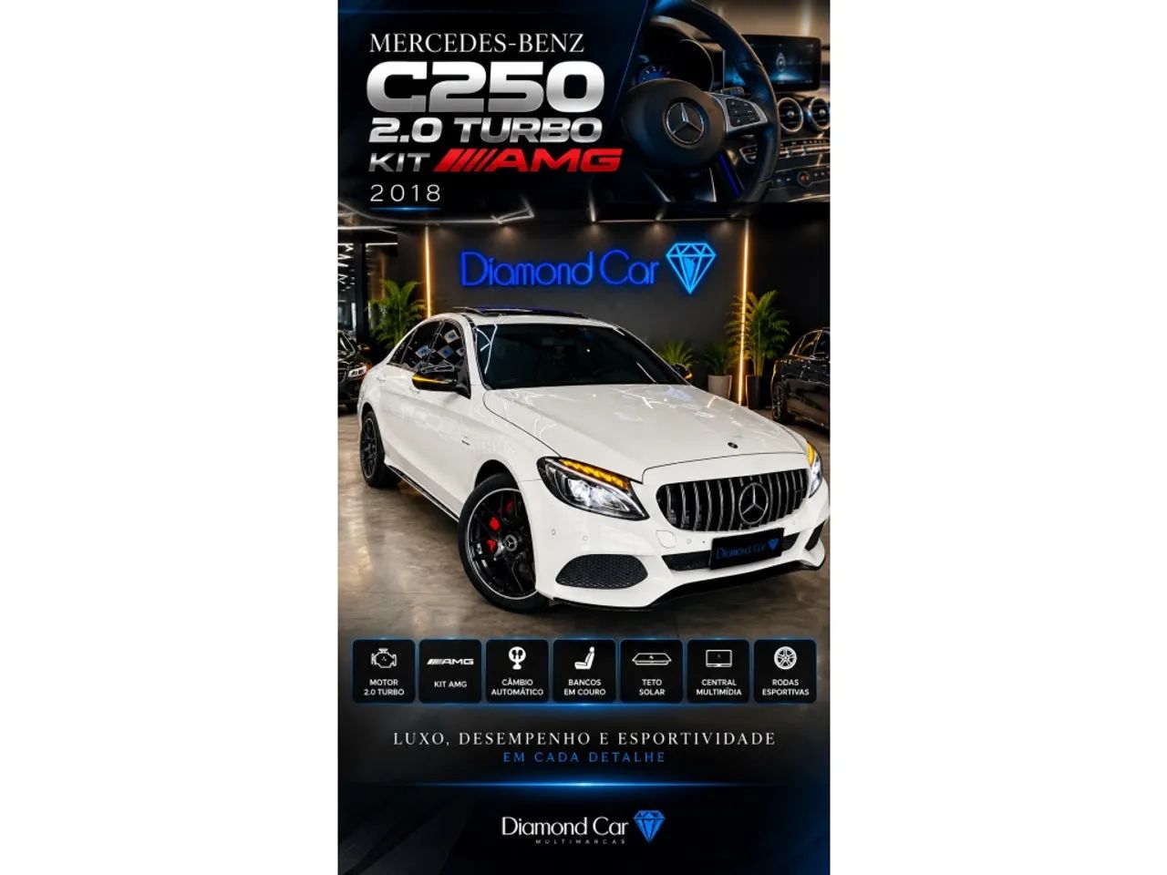 Mercedes-Benz C-250 Avantgarde 2.0 TB 211cv Aut. 2018