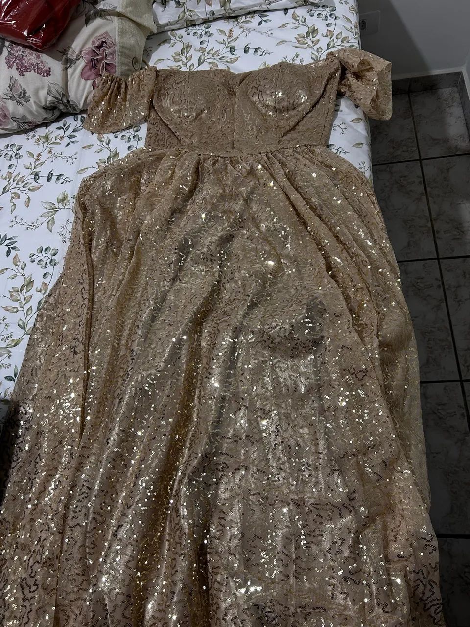 Vestido de festa dourado  - Foto 3