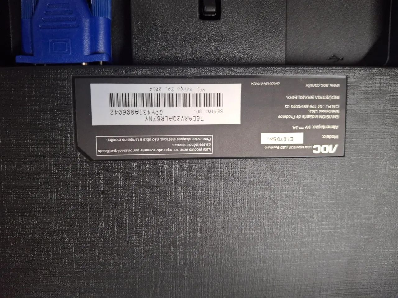 Monitor AOC 15.6 - novo - Foto 2