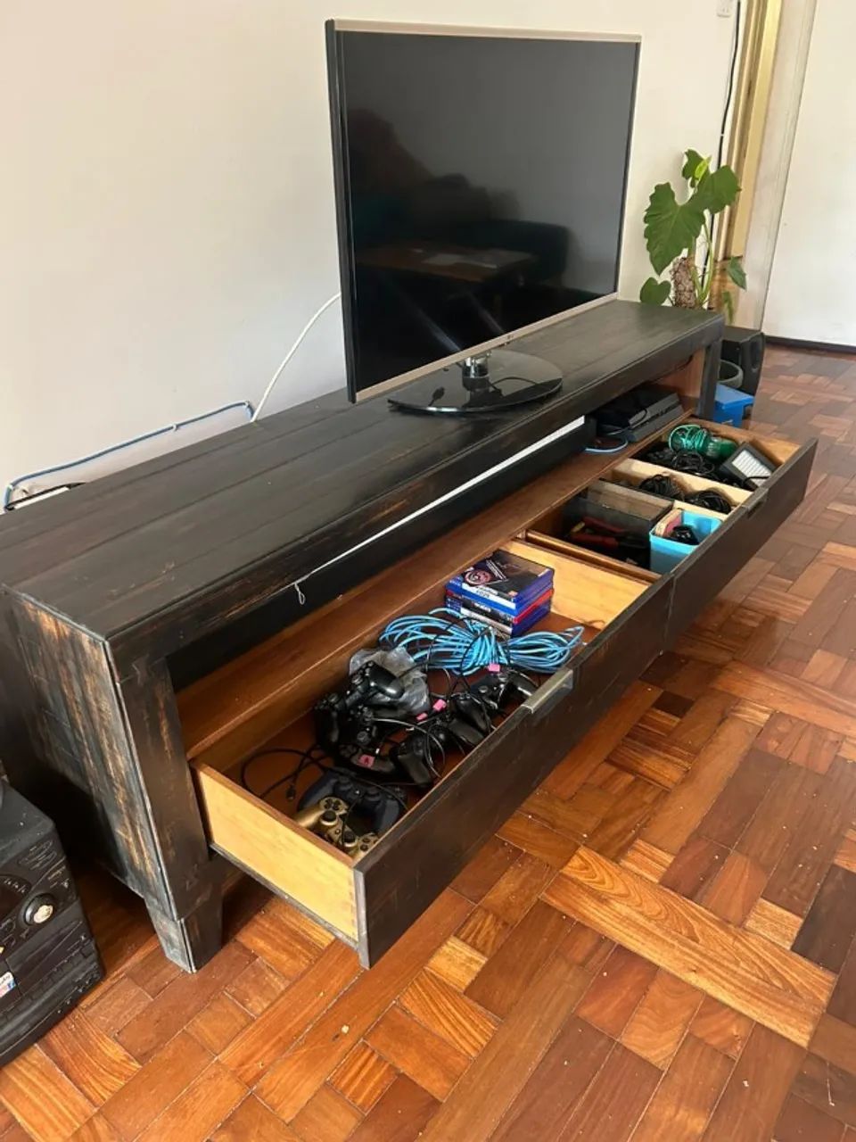 Rack Tok Stok 2 gavetas preto - Foto 2