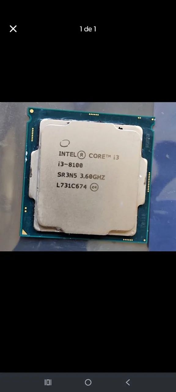 Processador I3 8100 3.60ghz