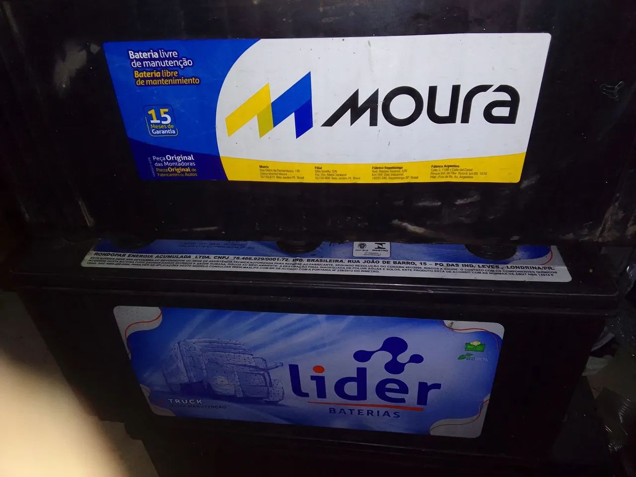 Vende bateria nova e e recondicinada 
