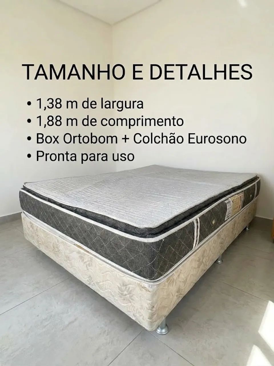 Cama box casal usada - Foto 2