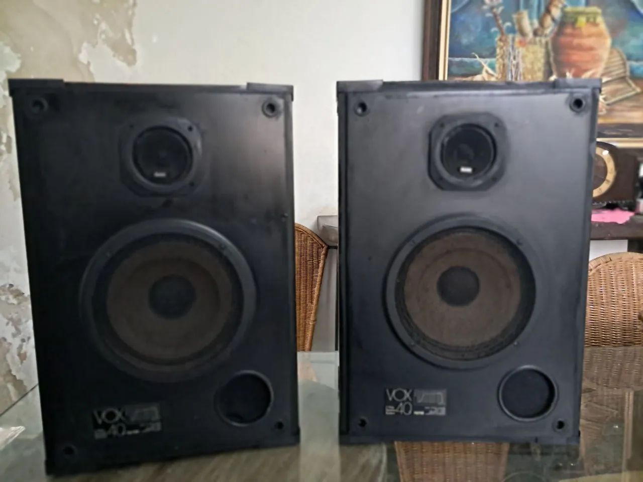 Caixas de som polyvox S40 vintage