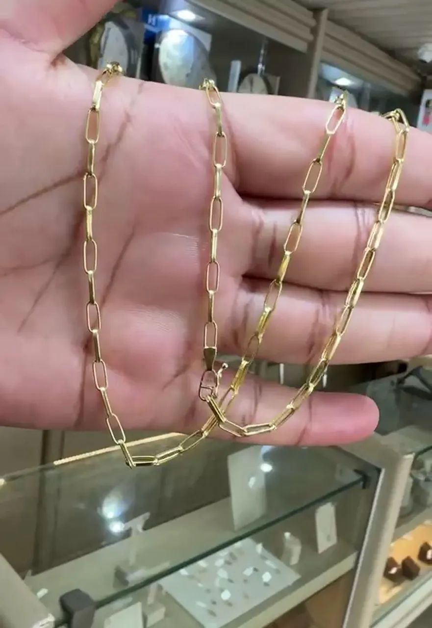 Corrente de ouro 18K Nova 
