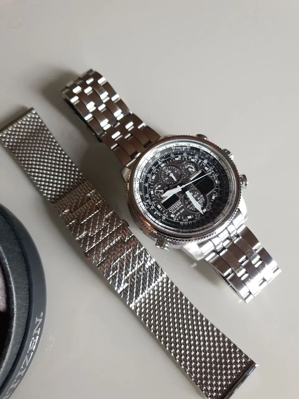 Relógio Citizen Navihawk A-T JY8030-83E ECO-DRIVE  - Foto 4