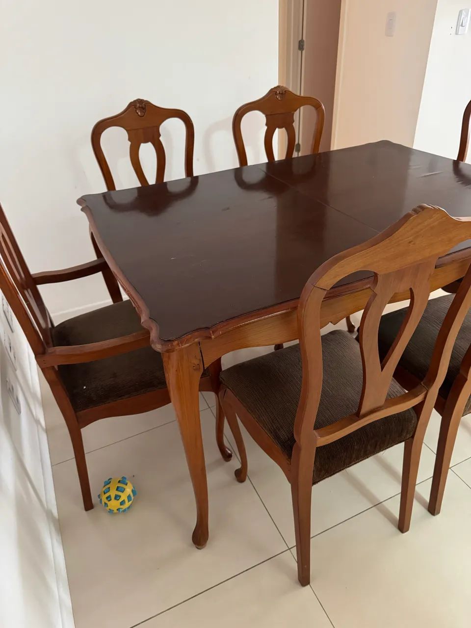 Mesa de jantar 6 lugares Luís XV  - Foto 2