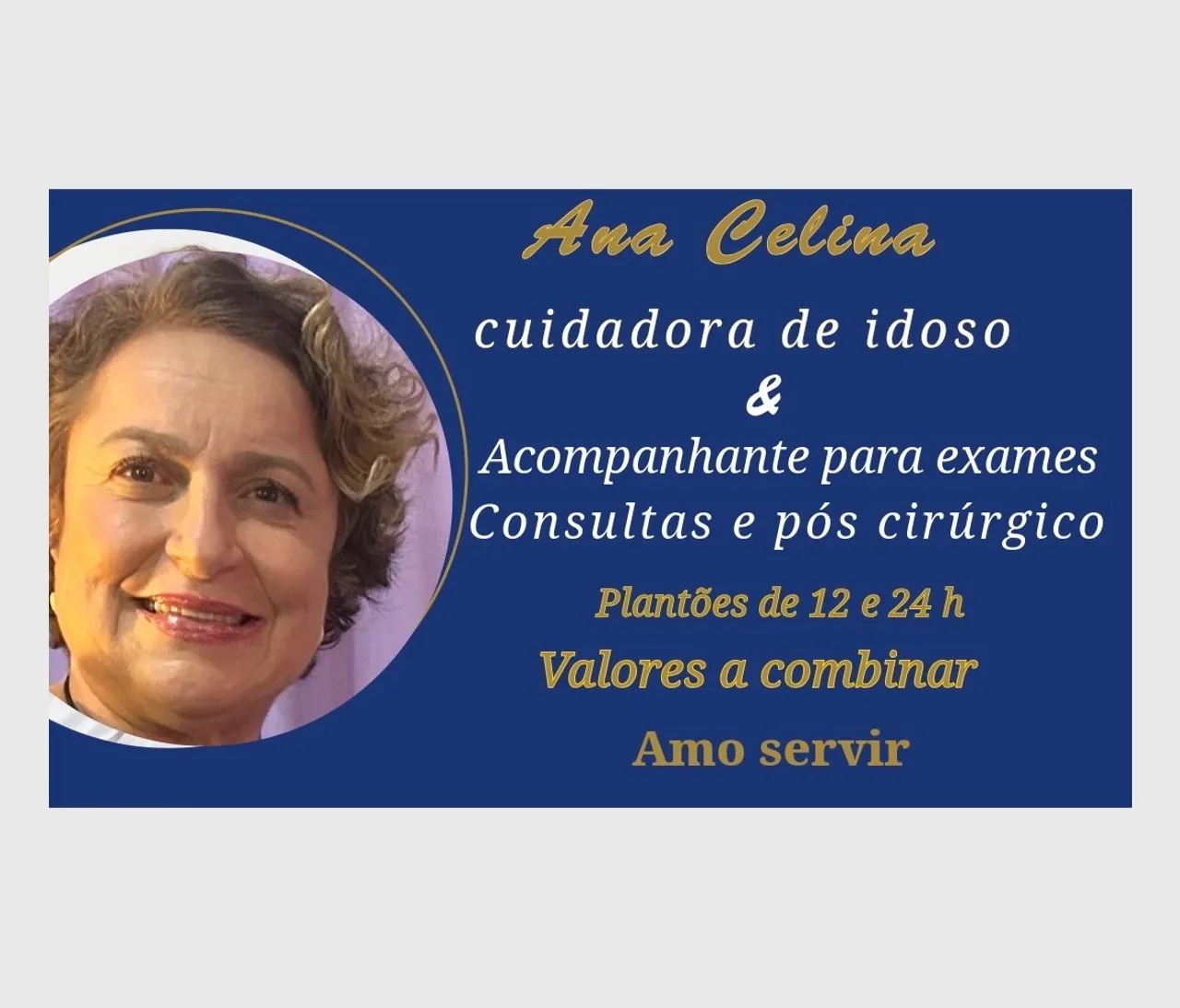 Cuidadora de idoso e acompanhante 