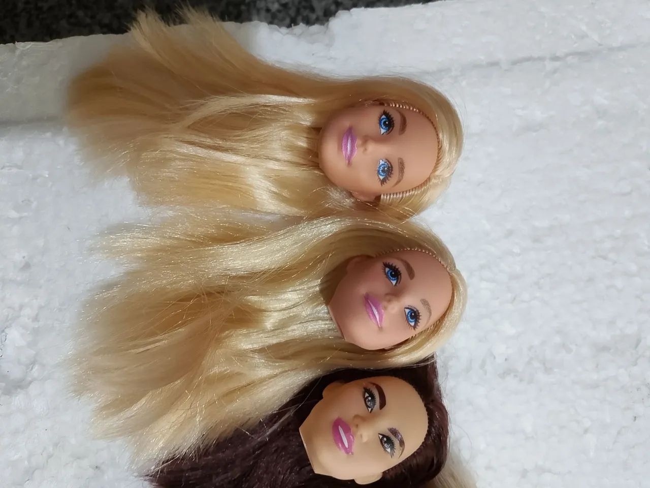 Lote de cabeças de bonecas Barbies Mattel  - Foto 2