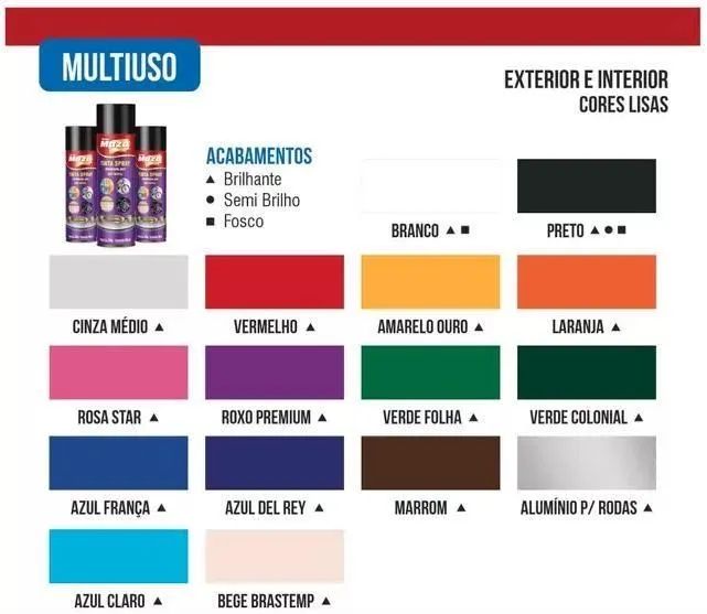 Tinta Spray Automotivo Branco Brilhante Maza 400ML - Foto 2