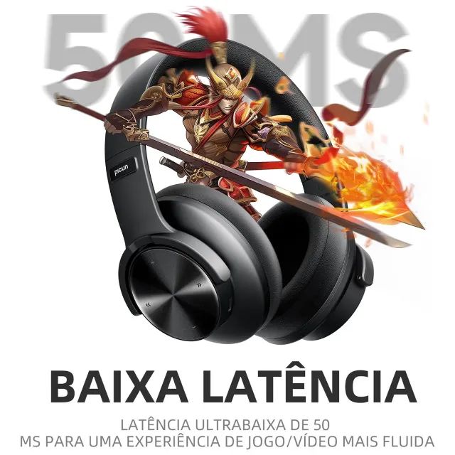 Fone de Ouvido Bluetooth Picun B8 | Over-Ear | 120 horas | 1000 mAh -Entrega Grátis- - Foto 4