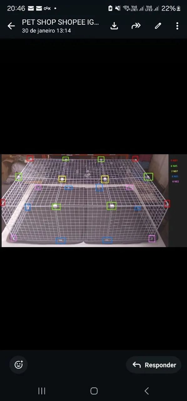 VENDO CERCADO REFORÇADO COM TAPETE HIGIÊNICO IMPERMEÁVEL E LAVÁVEL,ALÉM DE OUTROS ITENS. - Foto 6