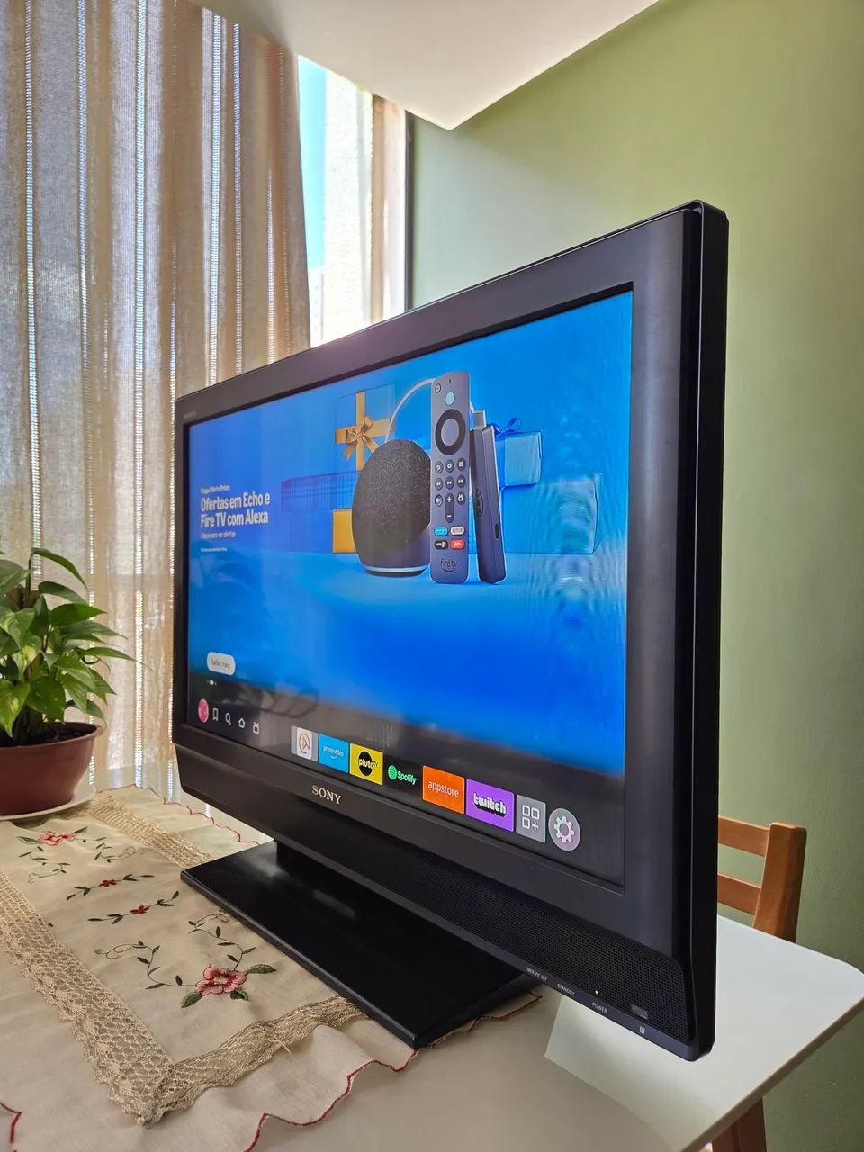 Tv Sony Bravia 32" KLV-32L400A + Fire Stick Amazon - Foto 2